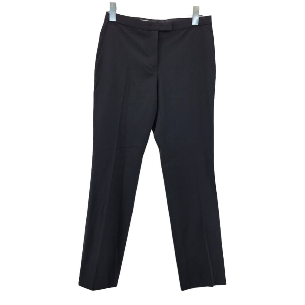 Jil Sander Black Dress Pants Straight Leg Italy Womens Size 4 34